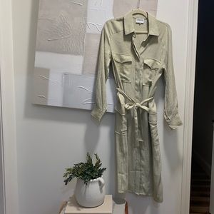 Olive Stripe Dress